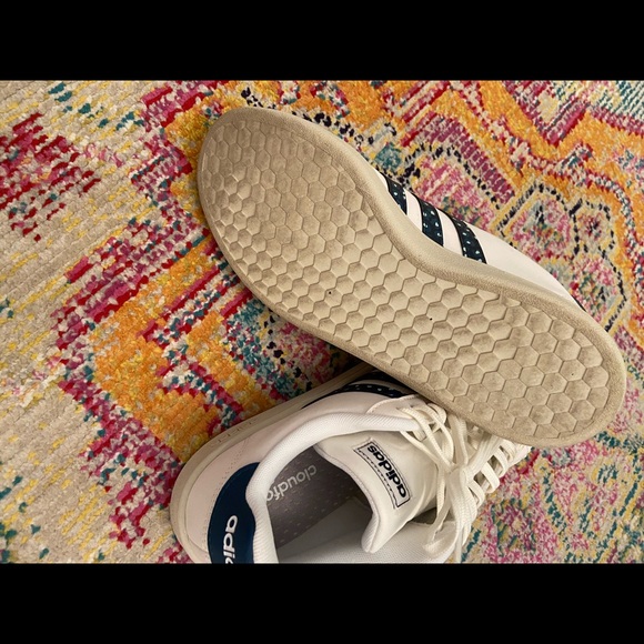 Adidas navy and white leopard stripe sneaker - Picture 3 of 6
